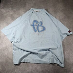 Vintage FUBU The Collection Light Blue Graphic T-Shirt